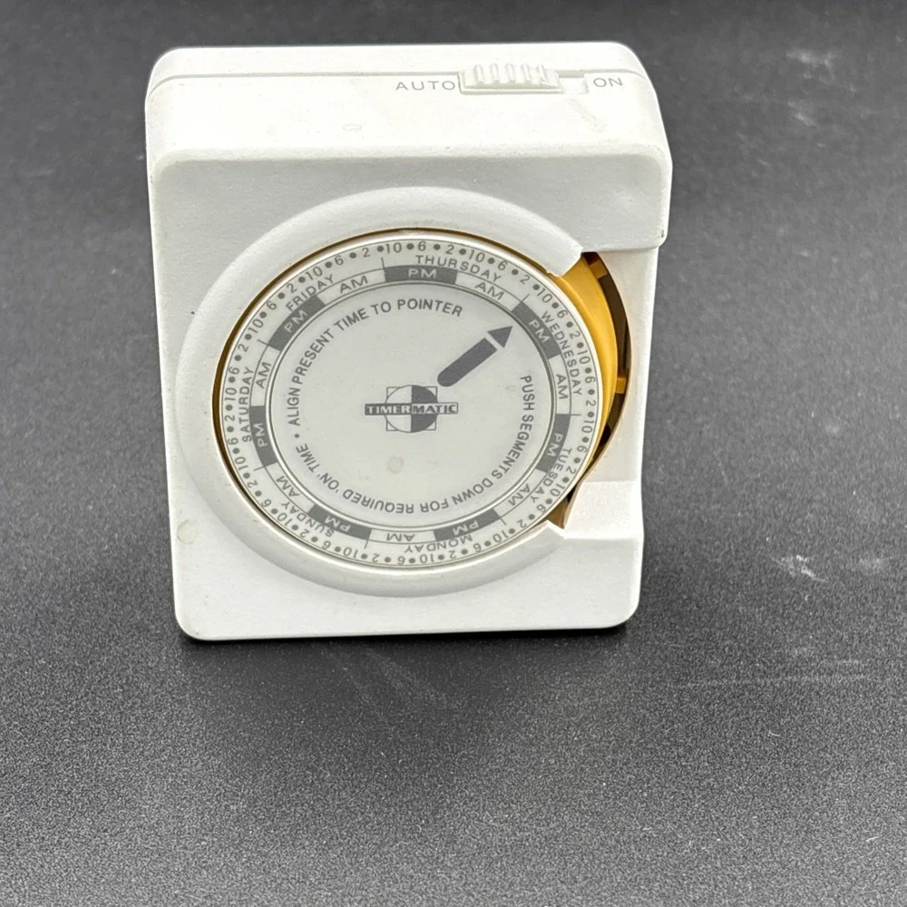 Timermatic Set-N-Go  Timer  Electric‎ Outlet Random Timer White Model T25